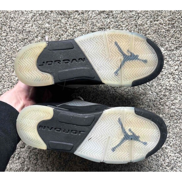 Nike Air Jordan 5 Retro Black Metallic Reimagined Size 4 Youth (Size 5.5 Women's - Picture 5 of 9